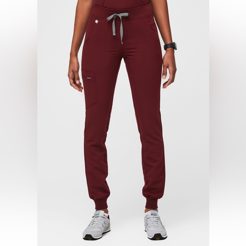 Figs Burgundy Zamora Joggers